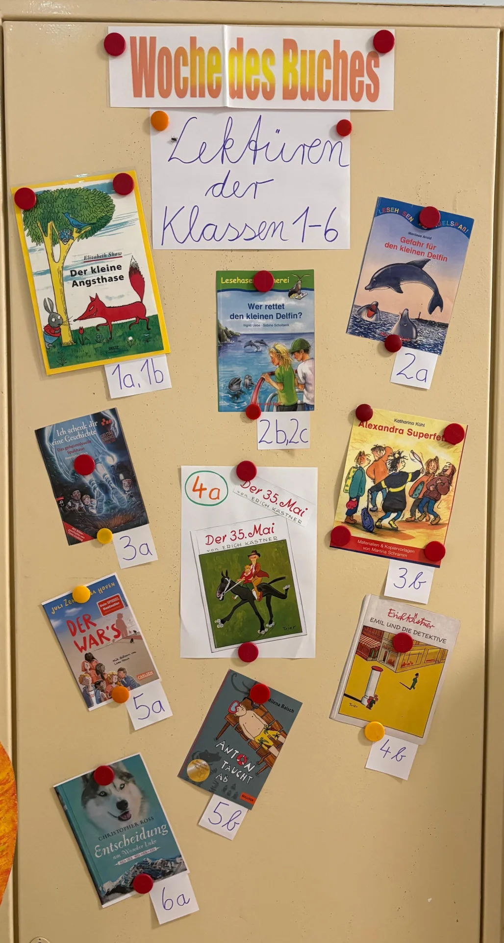 Bild: Lektüren der Klassen 1-6