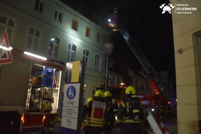 Foto des Albums: Brand in einem Gebäude in der Perleberger Innenstadt