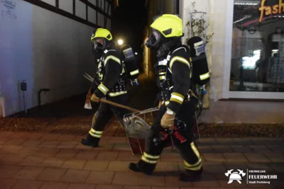 Foto des Albums: Brand in einem Gebäude in der Perleberger Innenstadt