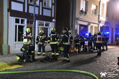 Foto des Albums: Brand in einem Gebäude in der Perleberger Innenstadt