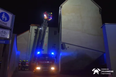 Foto des Albums: Brand in einem Gebäude in der Perleberger Innenstadt
