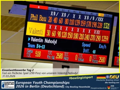 Foto des Albums: Fotoalbum 5 von den European Youth Championships 2026 in Berlin, City-Bowling Hasenheide