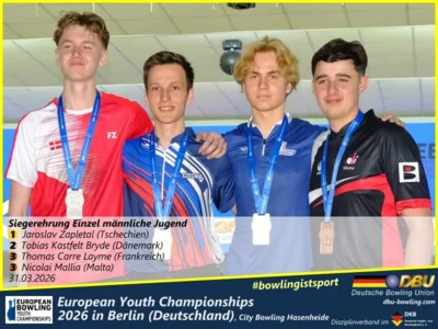 Foto des Albums: Fotoalbum 5 von den European Youth Championships 2026 in Berlin, City-Bowling Hasenheide