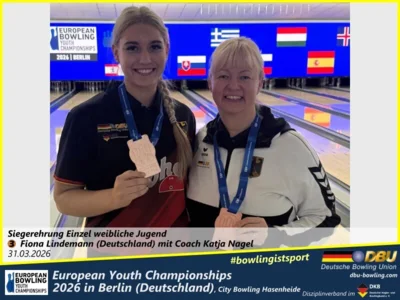 Foto des Albums: Fotoalbum 5 von den European Youth Championships 2026 in Berlin, City-Bowling Hasenheide