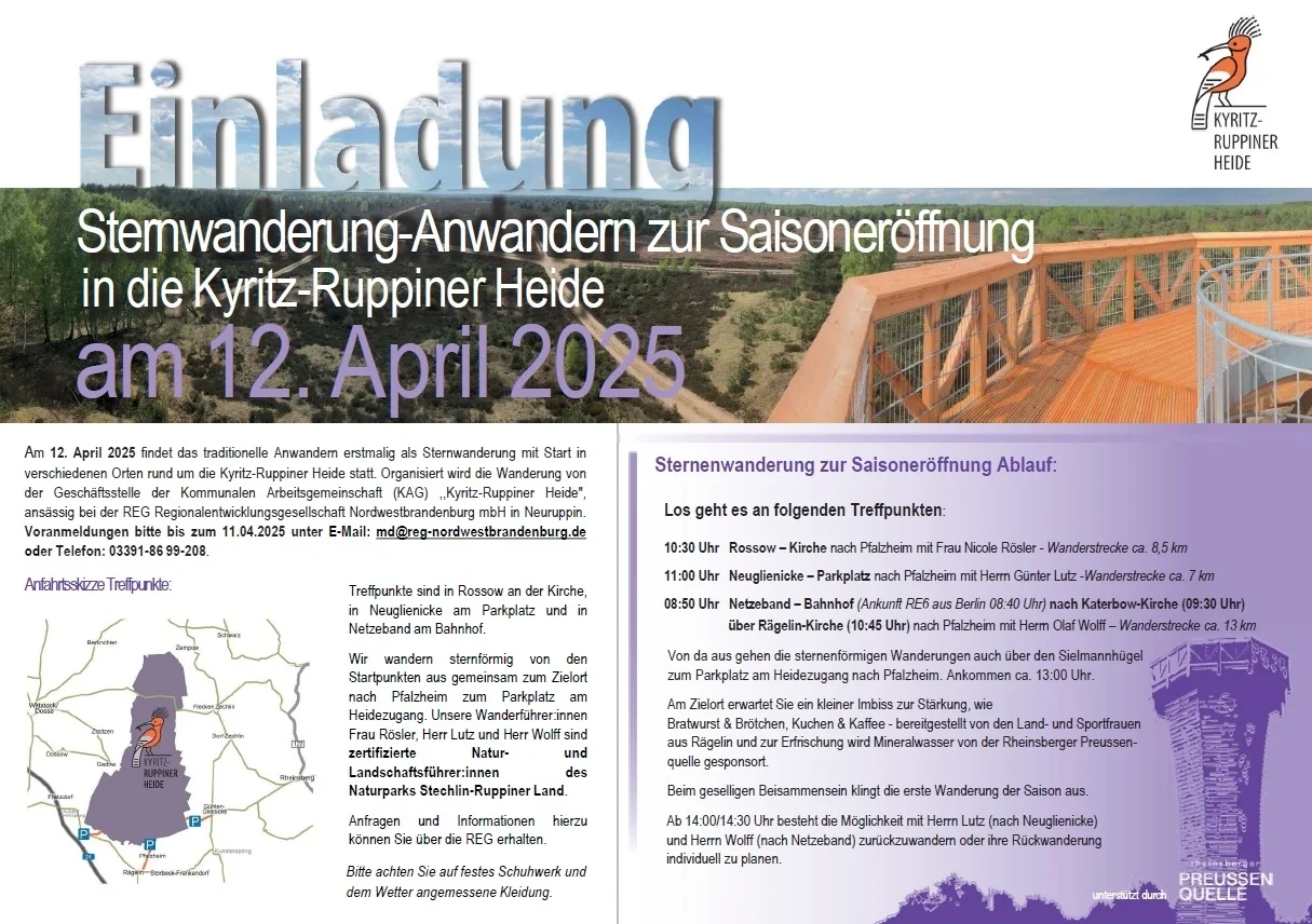Bild: Einladung zum Anwandern