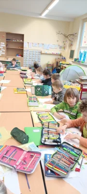 Foto des Albums: Lesewoche Klasse 1 - Vom Löwen der nicht schreiben konnte