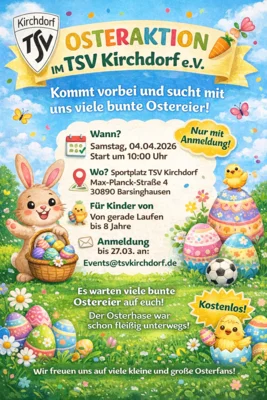 Flyer Osteraktion beim TSV Kirchdorf 2026 
