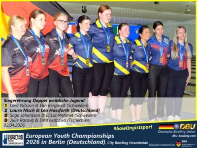 Foto des Albums: Fotoalbum 7 von den European Youth Championships 2026 in Berlin, City-Bowling Hasenheide