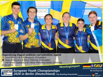 Foto des Albums: Fotoalbum 7 von den European Youth Championships 2026 in Berlin, City-Bowling Hasenheide