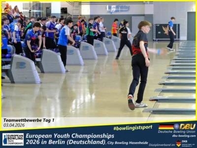 Foto des Albums: Fotoalbum 8 von den European Youth Championships 2026 in Berlin, City-Bowling Hasenheide
