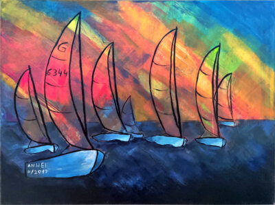 Heimkehr (2017, Acryl auf Leinwand, 60x80cm)  (Bild vergr&ouml;&szlig;ern)