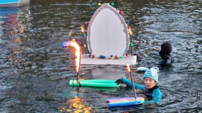 Foto des Albums: 25. Osterfackelschwimmen in Plau am See