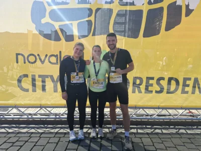 10 km sind geschafft 