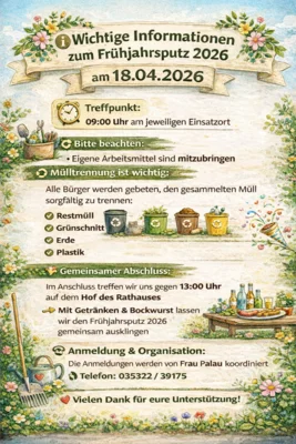 Foto des Albums: Frühjahrsputz am 18.04.2026 – Gemeinsam für ein sauberes Umfeld!