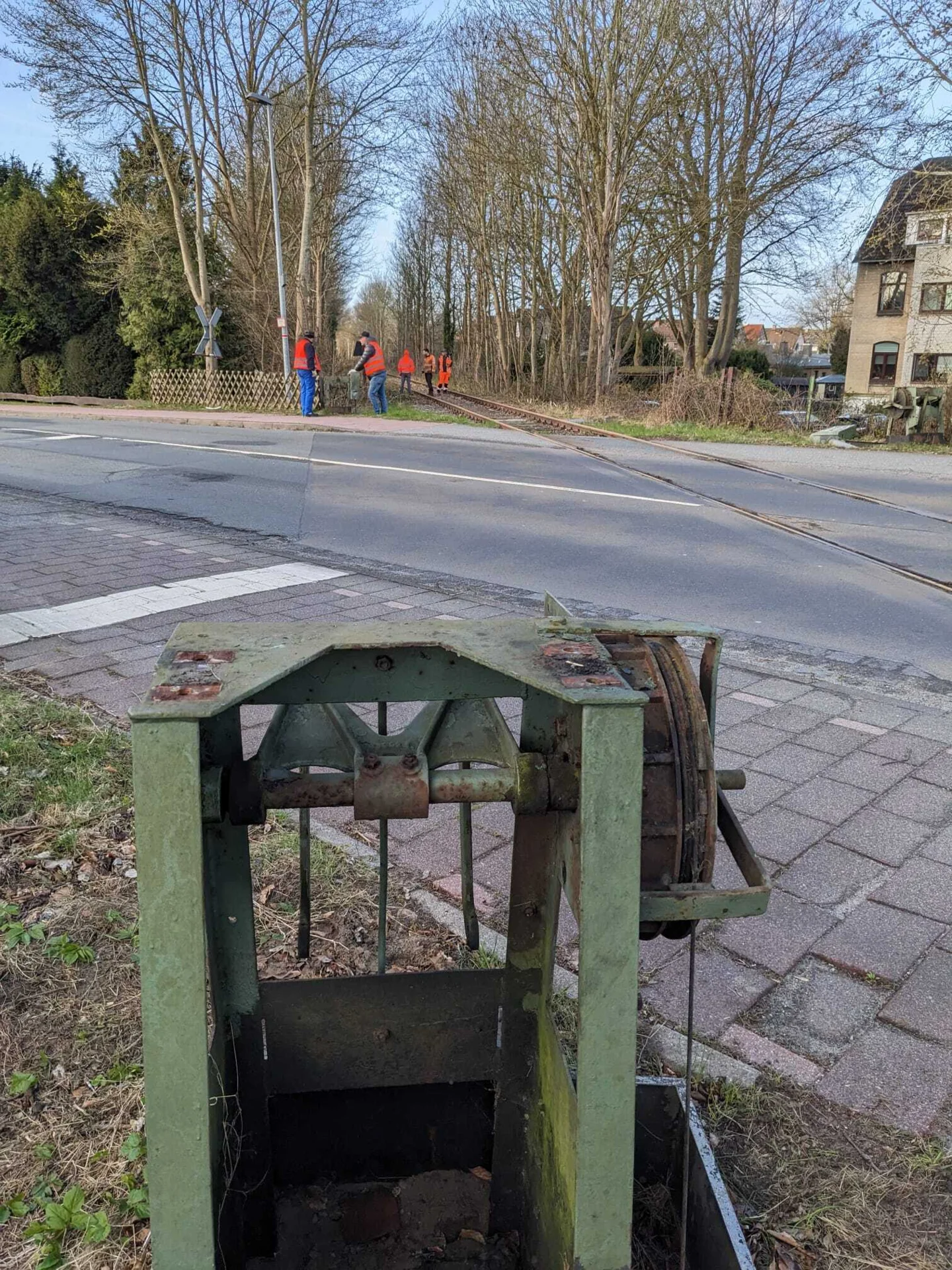 Bild: die Schranken ohne Bäume