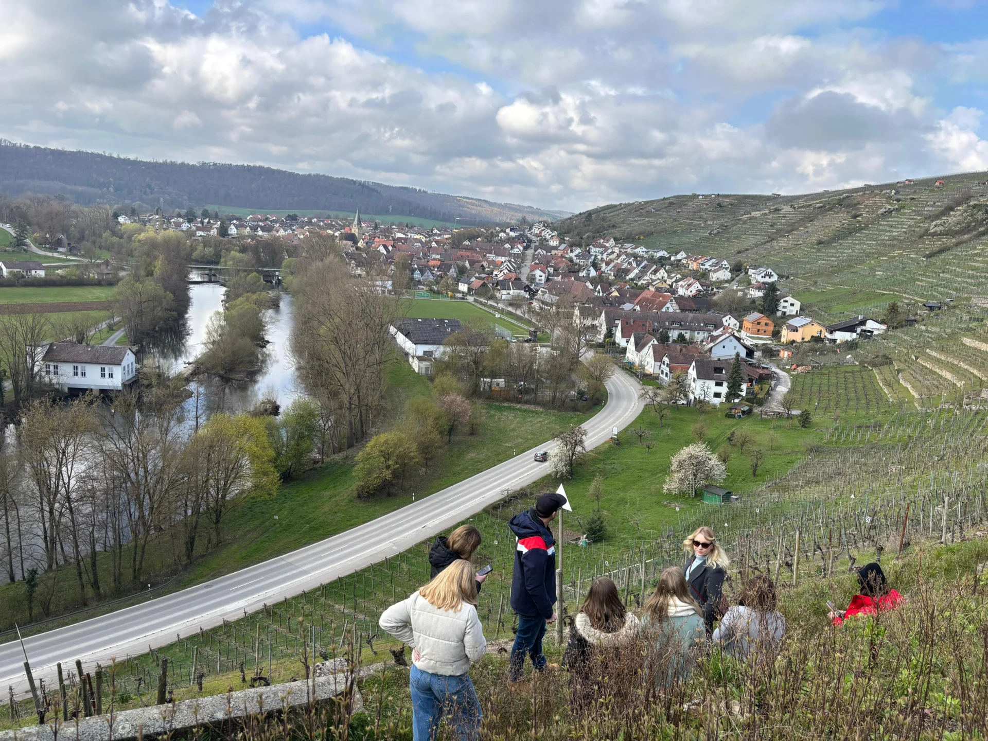 Bild: Blick Steillagen Landschaftsbild