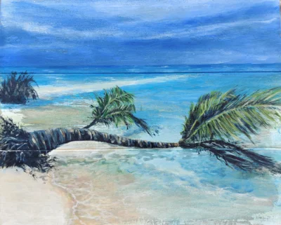 Sylva Hass - Paradisisch, Acryl auf Holz 26X32  (Bild vergr&ouml;&szlig;ern)