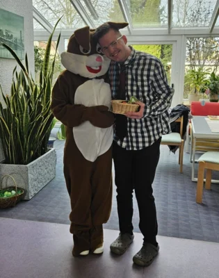 Foto des Albums: Osterhasenbesuch in der Wohnstätte