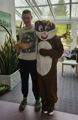 Foto des Albums: Osterhasenbesuch in der Wohnstätte