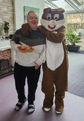 Foto des Albums: Osterhasenbesuch in der Wohnstätte
