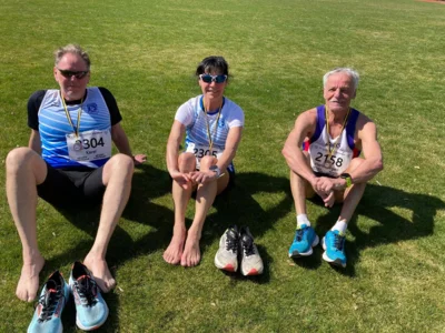 Platzierung im Halbmarathon Karel Platz 10, Heike Platz 4 und Hans-J&uuml;rgen Sieger  (Bild vergr&ouml;&szlig;ern)