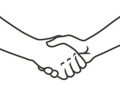 Piktogramm "Sich die Hand geben"  (Bild vergr&ouml;&szlig;ern)