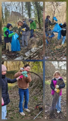 Helferinnen und Helfer von der Lessing-Grundschule (Foto: Doreen Trautermann).  (Bild vergr&ouml;&szlig;ern)
