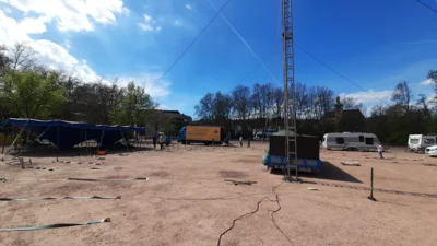 Foto des Albums: Aufbau Zirkuszelt