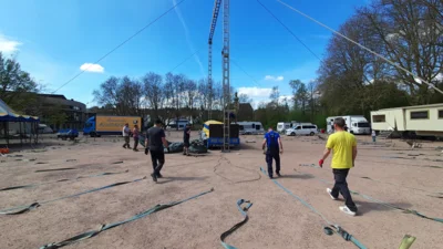 Foto des Albums: Aufbau Zirkuszelt