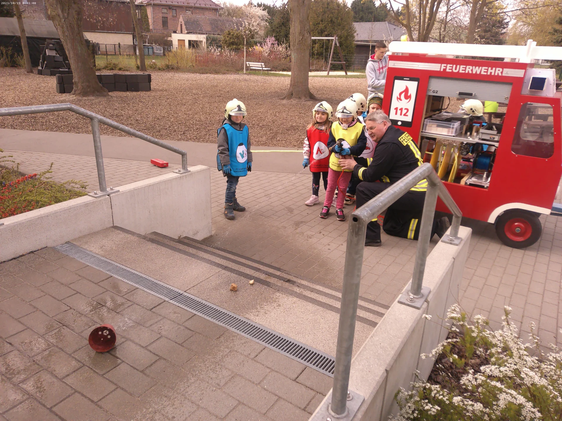 Bild: Dabei wurde die Terrasse ziemlich nass.