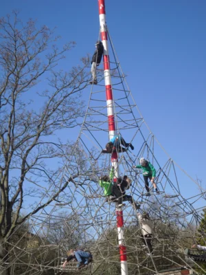 Hier ging es hoch hinaus.  (Bild vergr&ouml;&szlig;ern)