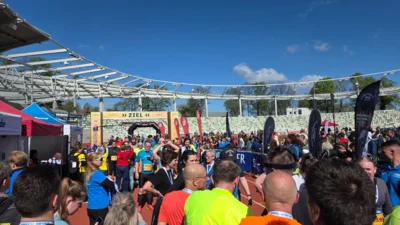 Gewimmewl im Ziel 