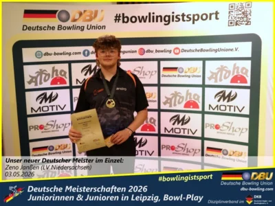 Foto des Albums: Fotoalbum 3 von den Deutsche Meisterschaften 2026 der Juniorinnen & Junioren (U23) in Leipzig, Bowl-Play