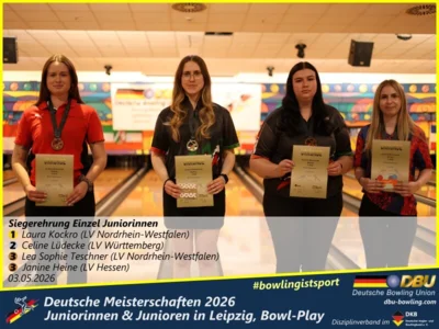 Foto des Albums: Fotoalbum 3 von den Deutsche Meisterschaften 2026 der Juniorinnen & Junioren (U23) in Leipzig, Bowl-Play