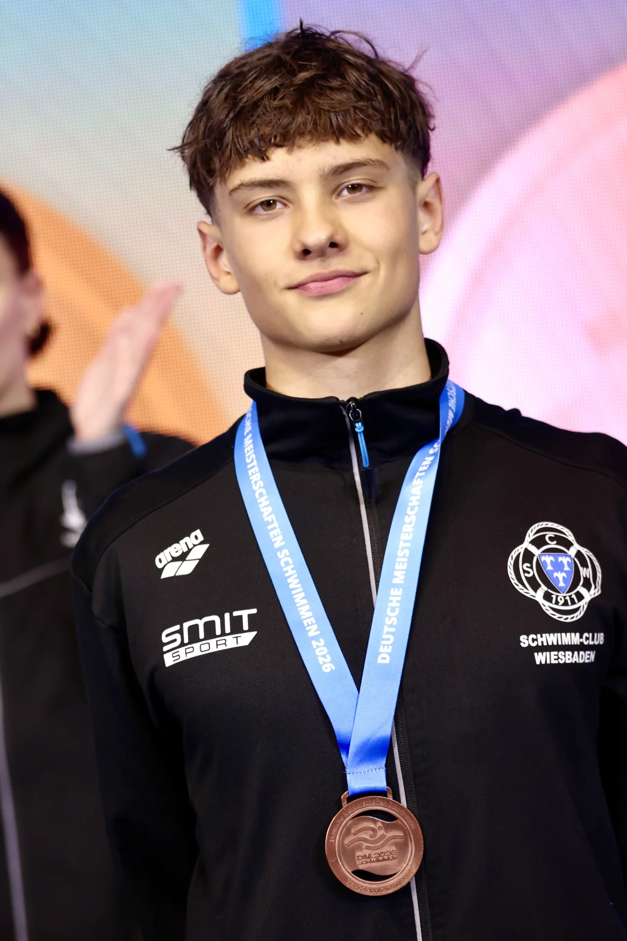 Bild: Jannes Schmidt (SC Wiesbaden) mit Bronze über 400m Lagen