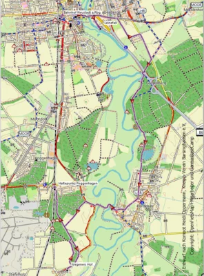 Die Wandersterecke mit 13,5 km  (Bild vergr&ouml;&szlig;ern)