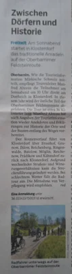 Vorank&uuml;ndigung in der Presse 