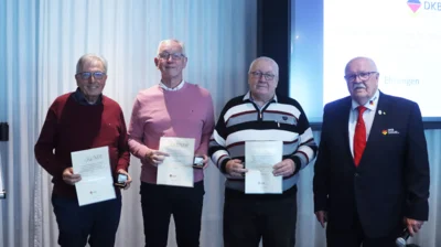Von links: J&uuml;rgen Weigang, Joachim Kott, Erich Moldenhauer und Uwe Oldenburg. 