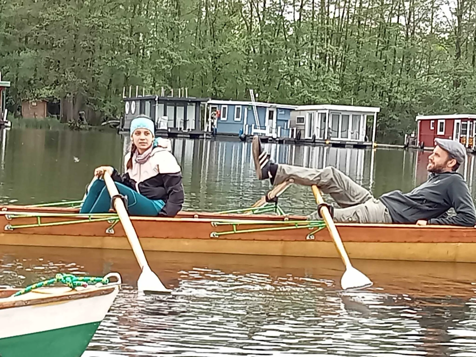 Bild: So hat der Herr Lauterbach schon als Jugendlicher im Boot gesessen....