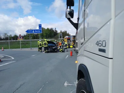 Foto des Albums: VU LKW/PKW auf der B173 am 06.05.26