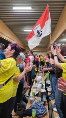 Die Finisher werden gefeiert 