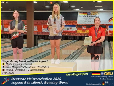 Foto des Albums: Fotoalbum 1 von den Deutsche Meisterschaften 2026 der Jugend B (U14) in Lübeck, Bowling World