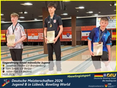 Foto des Albums: Fotoalbum 1 von den Deutsche Meisterschaften 2026 der Jugend B (U14) in Lübeck, Bowling World