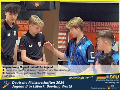 Foto des Albums: Fotoalbum 2 von den Deutsche Meisterschaften 2026 der Jugend B (U14) in Lübeck, Bowling World