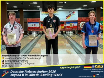 Foto des Albums: Fotoalbum 3 von den Deutsche Meisterschaften 2026 der Jugend B (U14) in Lübeck, Bowling World
