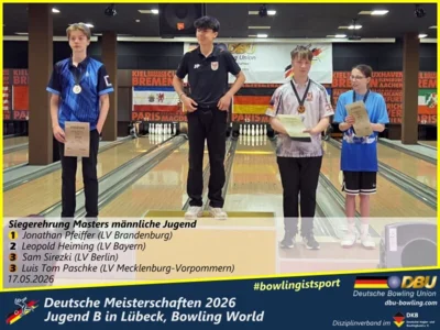Foto des Albums: Fotoalbum 4 von den Deutsche Meisterschaften 2026 der Jugend B (U14) in Lübeck, Bowling World
