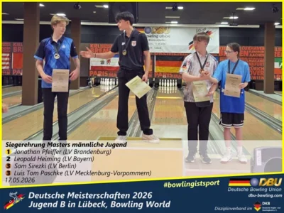 Foto des Albums: Fotoalbum 4 von den Deutsche Meisterschaften 2026 der Jugend B (U14) in Lübeck, Bowling World