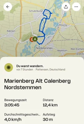 Streckenaufzeichnung mit komoot  (Bild vergr&ouml;&szlig;ern)
