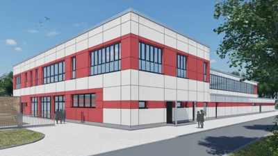 Foto des Albums: Fotoalbum zur Grundsteinlegung für die neue Sporthalle der Oberschule Falkensee
