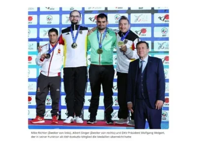 Das Podium (Bild: DKV)  (Bild vergr&ouml;&szlig;ern)